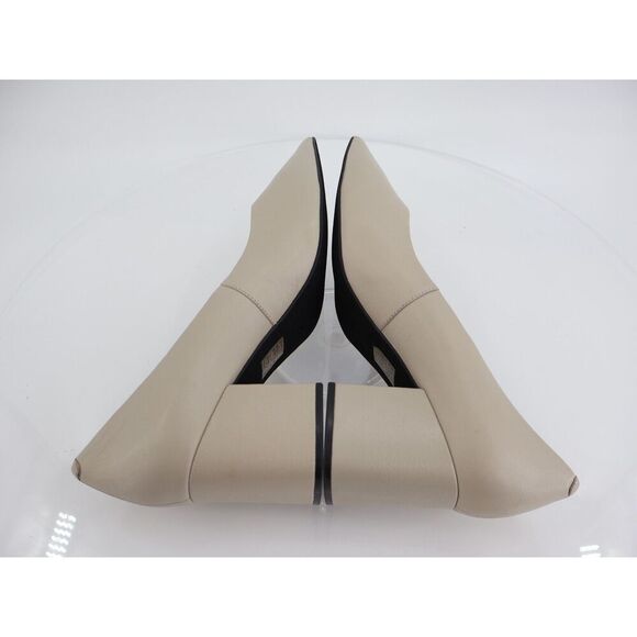 Jeffrey Campbell Women's Hourglass Pointed Toe Pumps Size 11 Beige Leather - Picture 6 of 13